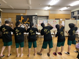 岐阜県g高等学校書道部様 19 オリジナルクラスtシャツや部活tシャツ作成 プリントはクラtコンシェル