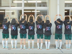 長野県o中学校美術部様 19 輝け 一等星 オリジナルクラスtシャツや部活tシャツ作成 プリントはクラtコンシェル